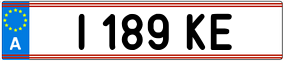 Trailer License Plate